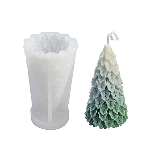 Große Luoye Weihnachtsbaum Silikonform Harz Epoxidharz Handwerk Polymer Ton Handwerk Ornament Schmuck Kerzen Herstellungswerkzeug von BABYVIVA