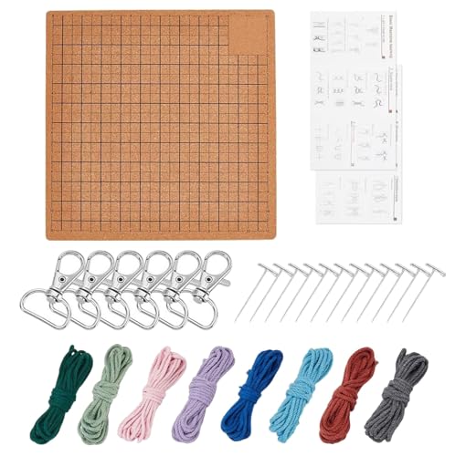 Multifauntal Quastels Board Wiederverwendbares Flechtenwerkzeug Für Handgefertigte Armbänder Enthält Stifte Und Leicht Zu Befolgende Anweisungen Multifauntal Quastels Board Wiederverwendbares Flechtenwerkzeug Für Handgefertigte Armbänder Enthält Stifte Und Leicht Zu Befolgende Anweisungen von BABYVIVA