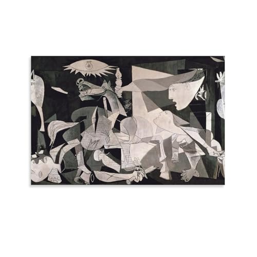 Guernica Pablo Picasso Leinwand Wand Dekoration Leinwanddruck - Ölgemälde Reproduktion - Kunstdruck - Leinwand Bilder - Wandkunst von BACION