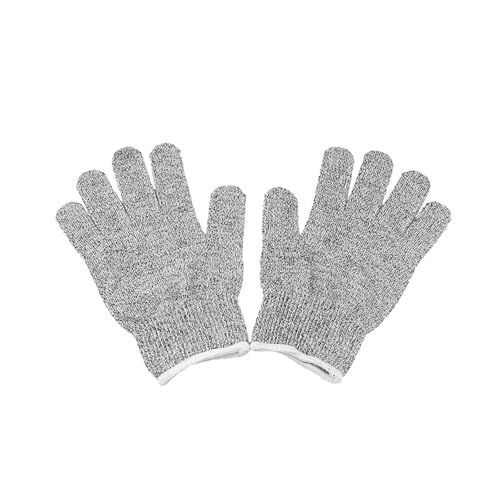 BADIKA Sicherheitshandschuhe Anti Cut Schnittschutzhandschuhe der Güteklasse 5, schnittfest, stichfest, for die Küche, Kratzfest, Glasschneiden, Sicherheitsschutz for Gärtner(Gray XL) von BADIKA