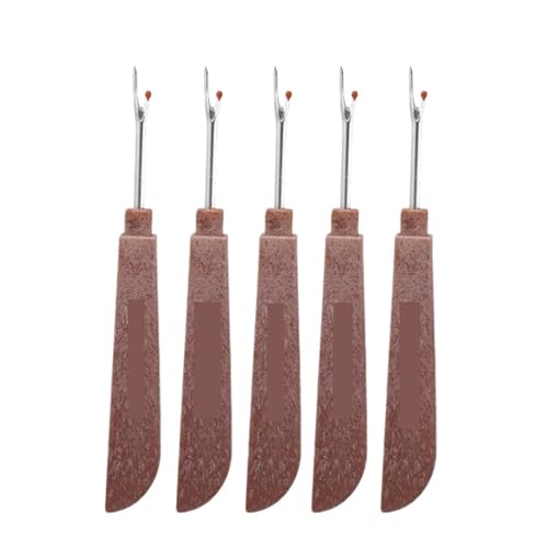 BADIKA Stichentferner 1/10PCS Nähen Nahttrenner Stich Faden Unpicker Stickerei Faden Entferner Werkzeug for DIY Haushalt Nähen Zubehör liefert(Brown,1pcs) von BADIKA