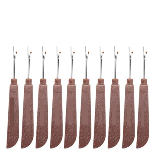 BADIKA Stichentferner 1/10Pcs Stahl Fadenschneider Holz Kunststoff Griff Naht Trenner Stich Entfernung Messer Nadel Kunst Nähen Werkzeug DIY nähzubehör(1pcs) von BADIKA