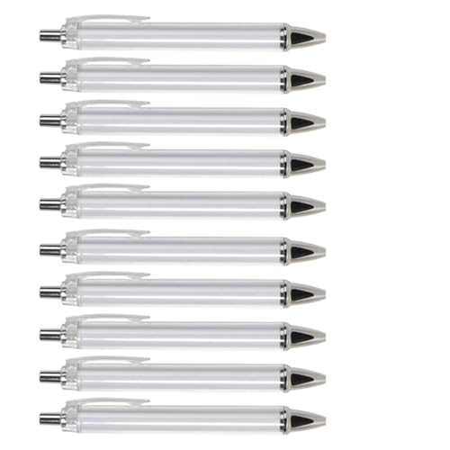 10pcs Einsenkbarer Kugelschreiber Für Wärmeübertragungsdrucke Sublimation Stift Wärmeübertragungsstift Für Schüler von BAHJKASD