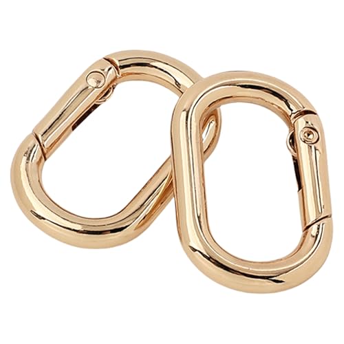 2 PCs Multifunktionelle Ovale Ringe Schnallen Schnalle Metall Federschlüsselringe Oval Rings Schnappschaltklatschen Für Geldbörsen Keychain von BAHJKASD