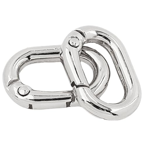 2 PCs Multifunktionelle Ovale Ringe Schnallen Schnalle Metall Federschlüsselringe Oval Rings Schnappschaltklatschen Für Geldbörsen Keychain von BAHJKASD