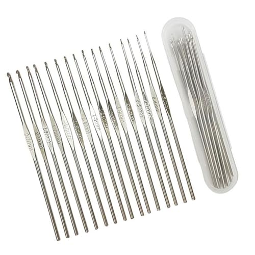 BAHJKASD 16/32/37Pcs Edelstahl Häkelnadel Großes Auge Nähen Nadel Stricken Marker Set Für Anfänger Bastler Stricken von BAHJKASD