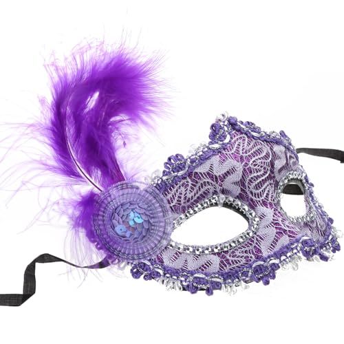 BAHJKASD Maskerade Halloween Kostüm Maske Karneval Maske Cosplay Party Kostüm Requisiten Tanz Hochzeit Party Maske Damen für Maskerade von BAHJKASD