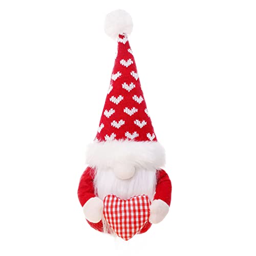 BAHJKASD Valentines Day Gnome Heart Plush Mr And Mrs Scandinavian Tomte Decorations Heart Gnome von BAHJKASD