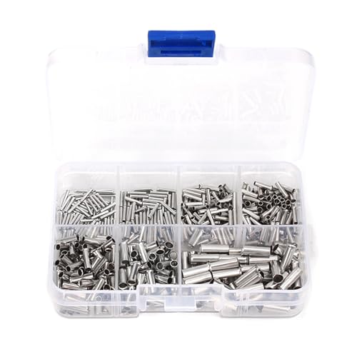 Draht Crimp Set 600 Stück Aderendhülsen Crimp Kabelstift Endklemmen Steckverbinder Crimp Klemmen Stoßverbinder Mit Aufbewahrung von BAHJKASD