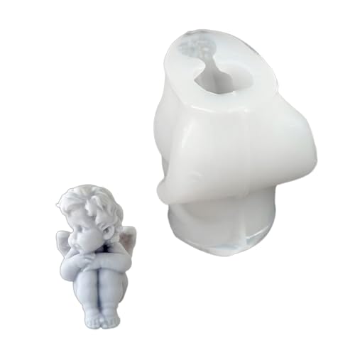 Flügelbabystatue Silikonkerzenformen Für Epoxidharz Handgefertigte Kerzenseife Machen Home Decoration Valentines Anwesend von BAHJKASD