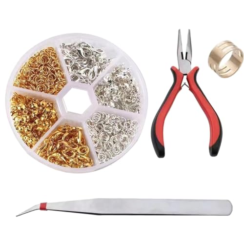 Schmuckverbindungsbündelschmuck Erkenntnisse Und Zangen Set Halskette Making Supplies Perlen Für Handwerksliebhaber von BAHJKASD