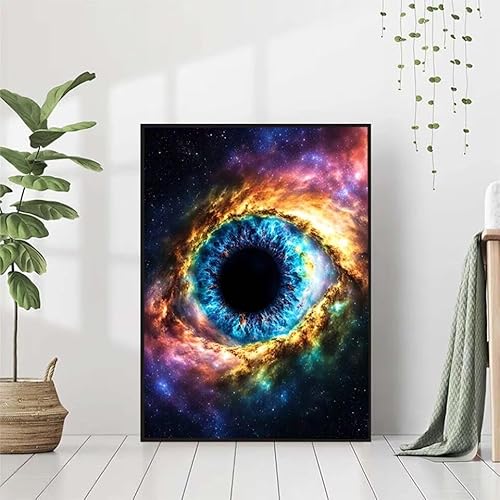 5D Diamond Painting Auge Diamant Painting Bilder Erwachsene, Regenbogen Diamond Painting Set, Diamond Painting Klein 40x50cm, DIY Runde Full Drill Cross Stickerei Basteln für Home Room Wall Decor 9-9 von BAIYAACO