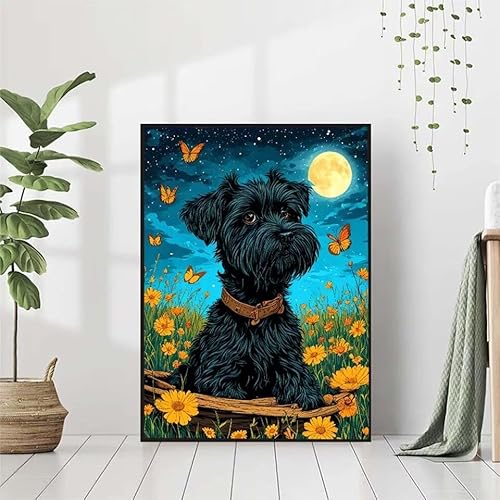 5D Diamond Painting Blume Diamant Painting Bilder, Tier Diamond Painting Erwachsene Kinder DIY Runde Kristall Diamond Art Stickerei Painting Basteln Set, Wohnzimmer Schlafzimmer Wanddeko 40x50cm 6-G von BAIYAACO