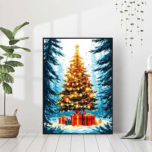 5D Diamond Painting Geschenk Diamant Painting Bilder Erwachsene, Festival Diamond Painting Set, Diamond Painting Klein 80x110cm, DIY Runde Full Drill Cross Stickerei Basteln für Home Wall Decor 3-7 von BAIYAACO