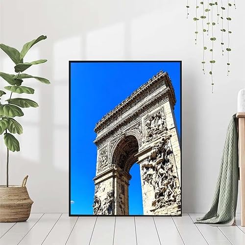 5D Diamond Painting Paris Diamant Painting Bilder Erwachsene, Arc De Triomphe Diamond Painting Set, Diamond Painting Klein 30x40cm, DIY Runde Full Drill Cross Stickerei Basteln für Home Wall Decor X-L von BAIYAACO