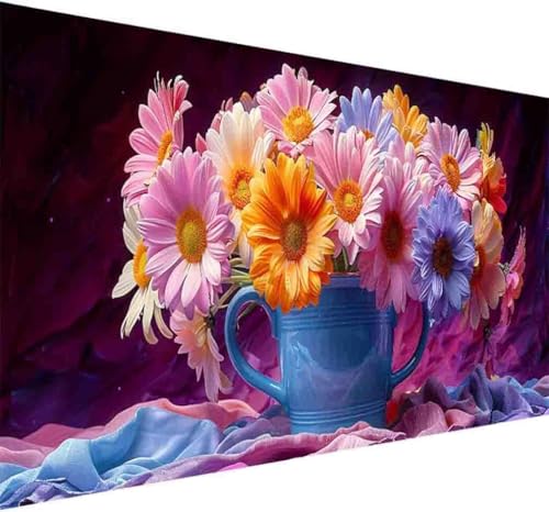 Diamond Painting Blume Diamond Painting Erwachsene Groß XXL 30x60cm Chrysantheme Vollbohrer Diamanten Malerei Kristall Stickerei Bilder Bastelset für Kinder Anfänger, Zimmer Deko Wohnzimmer -d63P von BAIYAACO