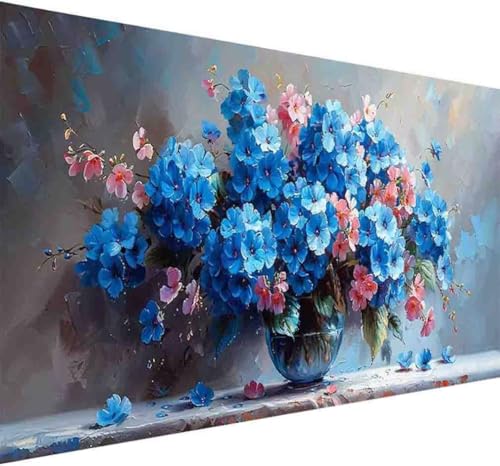 Diamond Painting Blume Diamond Painting Erwachsene Groß XXL 30x60cm Vase Vollbohrer Diamanten Malerei Kristall Stickerei Bilder Bastelset für Kinder Anfänger, Zimmer Deko Wohnzimmer Geschenke -y782 von BAIYAACO