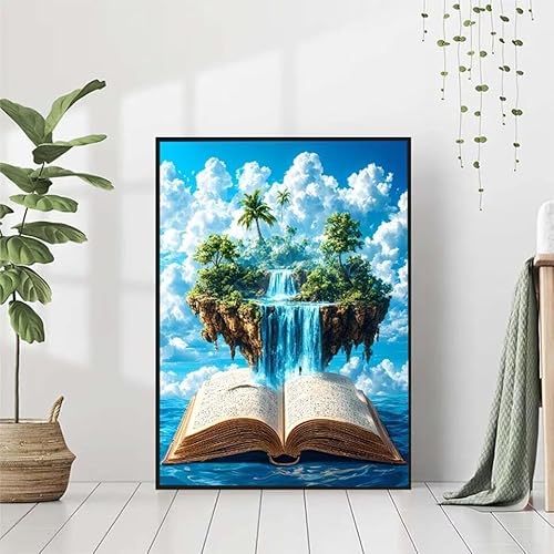 Diamond Painting Fallen Diamant Painting Bilder Set, Diamond Painting Buch Diamond Painting Erwachsene DIY Runde Strass Cross Stickerei Diamond-Painting Basteln Wandzimmer Deko Geschenk 80x110cm 8-N von BAIYAACO