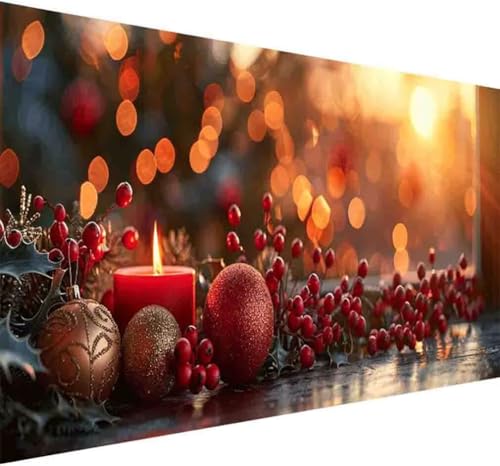 Diamond Painting Geschenk Diamond Painting Erwachsene Groß XXL 80x160cm Kerze Vollbohrer Diamanten Malerei Kristall Stickerei Bilder Bastelset Kinder Anfänger, Zimmer Deko Wohnzimmer Geschenke -i50D von BAIYAACO