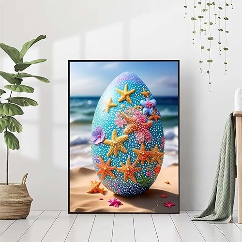 Diamond Painting HüLse Diamant Painting Bilder Set, 5D Diamond Painting Meer Diamond Painting Erwachsene DIY Runde Strass Cross Stickerei Diamond-Painting Basteln Wandzimmer Deko Geschenk 80x110cm 4-5 von BAIYAACO