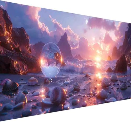 Diamond Painting Landschaft Diamond Painting Erwachsene Groß XXL 100x200cm Berg Vollbohrer Diamanten Malerei Kristall Stickerei Bilder Bastelset für Anfänger, Zimmer Deko Wohnzimmer Geschenke -i66 von BAIYAACO