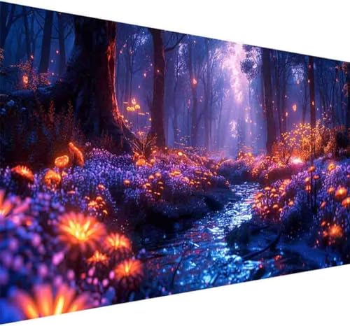 Diamond Painting Landschaft Diamond Painting Erwachsene Groß XXL 30x60cm Blume Vollbohrer Diamanten Malerei Kristall Stickerei Bilder Bastelset für Anfänger, Zimmer Deko Wohnzimmer Geschenke -u877 von BAIYAACO