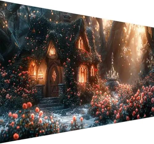 Diamond Painting Landschaft Diamond Painting Erwachsene Groß XXL 80x160cm Blume Vollbohrer Diamanten Malerei Kristall Stickerei Bilder Bastelset für Kinder Anfänger, Zimmer Deko Wohnzimmer -i578 von BAIYAACO