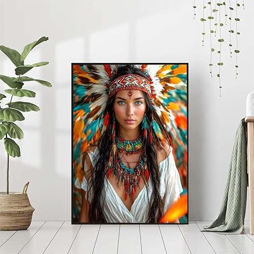 Diamond Painting MäDchen Diamant Painting Bilder Set, Diamond Painting Tropischer Stil Diamond Painting Erwachsene 5D Runde Strass Cross Stickerei Diamond-Painting Basteln Wandzimmer Deko 80x110cm Z-W von BAIYAACO