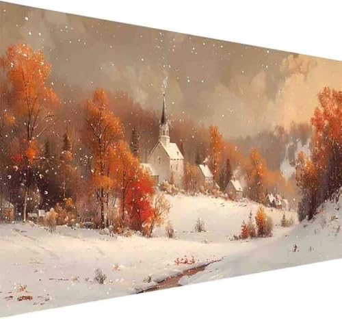 Diamond Painting Winter Diamond Painting Erwachsene Groß XXL 30x60cm Baum Vollbohrer Diamanten Malerei Kristall Stickerei Bilder Bastelset für Kinder Anfänger, Zimmer Deko Wohnzimmer Geschenke -d557 von BAIYAACO