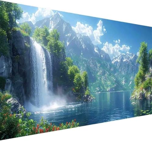 Fallen Diamond Painting Erwachsene, Diamond Painting Landschaft Diamant Malerei Set für Kinder Anfänger DIY 5D Vollbohrer Kristall Stickerei Bilder Bastelset, Home Wand Dekor Geschenke 30x60cm -t874 von BAIYAACO