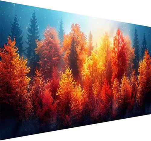 Landschaft Diamond Painting Erwachsene, Diamond Painting Baum Diamant Malerei Set für Kinder Anfänger DIY 5D Vollbohrer Kristall Stickerei Bilder Bastelset für Home Wand Dekor Geschenke 30x60cm -d791 von BAIYAACO