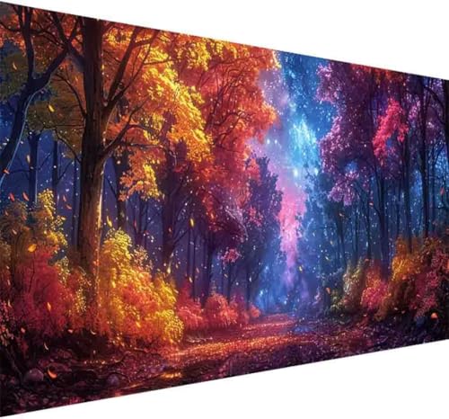 Landschaft Diamond Painting Erwachsene, Diamond Painting Baum Diamant Malerei Set für Kinder Anfänger DIY 5D Vollbohrer Kristall Stickerei Bilder Bastelset für Home Wand Dekor Geschenke 60x120cm -l30M von BAIYAACO