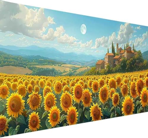 Landschaft Diamond Painting Erwachsene, Diamond Painting Blume Diamant Malerei Set für Kinder Anfänger DIY 5D Vollbohrer Kristall Stickerei Bilder Bastelset für Home Wand Dekor Geschenke 60x120cm -d44 von BAIYAACO