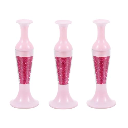 3 Stück Diamonds Painting Zubehör Stift, Nachfüllbarer Vasenstift Blumentopf, Standbarer Nagelkunst-Punktstift Diamonds-Bildwerkzeuge, Diamonds Kunstwerkzeuge und Zubehör (Rosa, 3PC) von BAJIUK