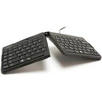 BAKKER ELKHUIZEN Goldtouch Travel Go2 ergonomische Tastatur geteilt, kabelgebunden schwarz von BAKKER ELKHUIZEN