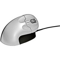 BAKKER ELKHUIZEN Grip Mouse Maus ergonomisch kabelgebunden schwarz, silber von BAKKER ELKHUIZEN