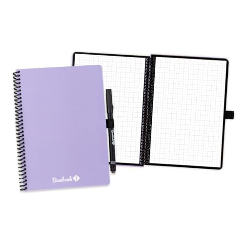 BAMBOOK Colourful Notizbuch - Lila - A5 - Graphs von BAMBOOK