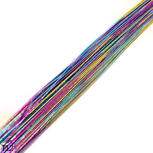 BANGHA Blumendraht,Floristendraht 100 stücke Strumpf Blume Draht 80 cm Länge künstliche Zweige Zweige Eisdraht for Nylon Strumpf Blume Machen DIY. Zubehörteil Basteldraht (Color : T12, Size : 100pcs) von BANGHA