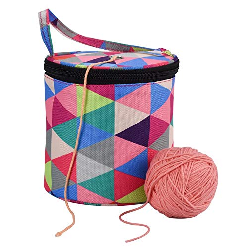 BANGHA HäKeltasche Stricksack-Garn-Tote-Organizer mit innerem Teiler for Häkelnhaken Stricknadeln Nähen Set DIY. Aufbewahrungstasche Stricktasche von BANGHA