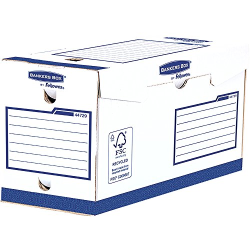 Bankers Box 4472902 Heavy Duty Archivschachtel, 100% recycelt, 20-er Pack, 200 mm von BANKERS BOX