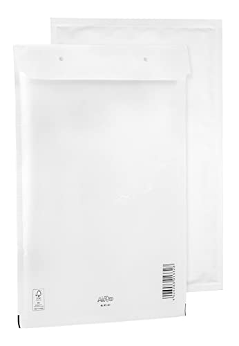 10 Luftpolsterumschläge Polsterumschlag Versandtaschen Bantex G7 (250 x 350 mm) 17/G, Weiß, mit Selbstklebeverschluss von Bantex