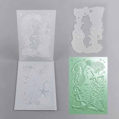 BAOFALI 3D-Prägeschablone und Metallschablonen-Set für Kartenherstellung, Prägeschablone, Papierkarten-Prägeschablone für Bastelarbeiten, Scrapbooking, Fotoalbum, Karten, Papierbasteln, Dekoration, 16 von BAOFALI