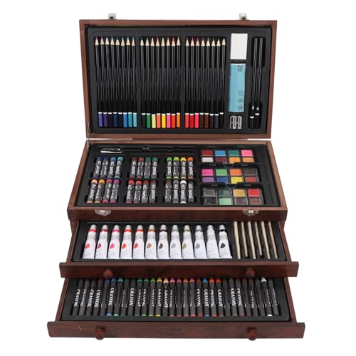 BAOFUYA 175pcs Art Supplies Set, Einschließlich Farbiger Stifte Ölpastelle Buntstifte Aquarellfarben Eraser und Mehr für Erwachsene Künstler von BAOFUYA