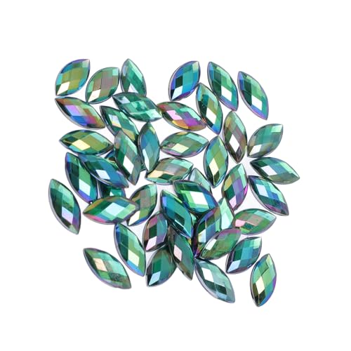 Flat Back Irisierende Strasssteinsteine ​​in Einer Vielzahl von Formen und Größen, Tränenrunde Runde Auge AB Bead Edelstein für DIY Nail Art Craft Scrapbooking Decoring Dekor von BAOFUYA