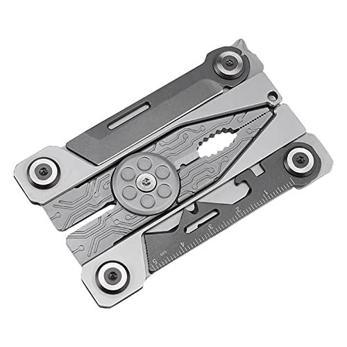 BAOK Multitool Zange Schraubendreher | Klappbares multifunktionales Edelstahlwerkzeug | Edelstahl-Multifunktionszange 14-in-1-Multitool für den Outdoor-Haushalt von BAOK