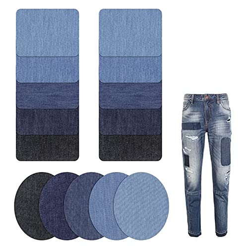 Aufbügelbare Flicken,Bügelflicken Jeans,Bügelflicken,Aufbügelflicken,Flicken zum Aufbügeln,für Jeans Kleidung Kleid DIY-Zubehör,15 Stück von BAOSROY