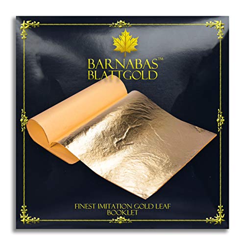 Barnabas Goldimitat Blatt, 14 X 14cm, Booklet der 25 Blätter Barnabas Goldimitat Blatt, 14 X 14cm, Booklet der 25 Blätter von BARNABAS BLATTGOLD