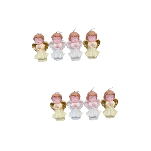 BATHVEVE 2 Sätze Coole Kerzen Kuchenkerze Kerze Für Die Babyparty Cupcake-topper Für Den Babygeburtstag Geburtstagskuchen Kuchen -topper Sterne Geburtstagskerzen Paraffin 4 Stück * 2 von BATHVEVE