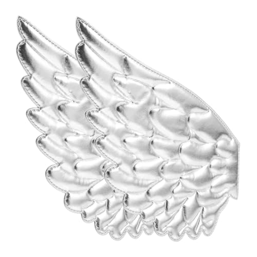 BATHVEVE 2 Stück Engelsflügel Zubehör Flügeleisen auf Patch Engelsflügel basteln dekorative Reparaturflicken Stoff Angel Flügelverkleidung Taschen Bügelbild Polyester Silver BATHVEVE 2 Stück Engelsflügel Zubehör Flügeleisen auf Patch Engelsflügel basteln dekorative Reparaturflicken Stoff Angel Flügelverkleidung Taschen Bügelbild Polyester Silver von BATHVEVE