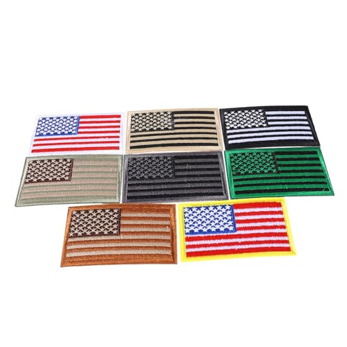 BATHVEVE 3 Sätze 3Er Set Aufnäher Mit Amerikanischer Flagge Bestickte Insignien Individuelle Stickerei Applikation Pickle Patch Union Jack Patch Coole Dekoration Retro 8 8 Stück * 3 von BATHVEVE